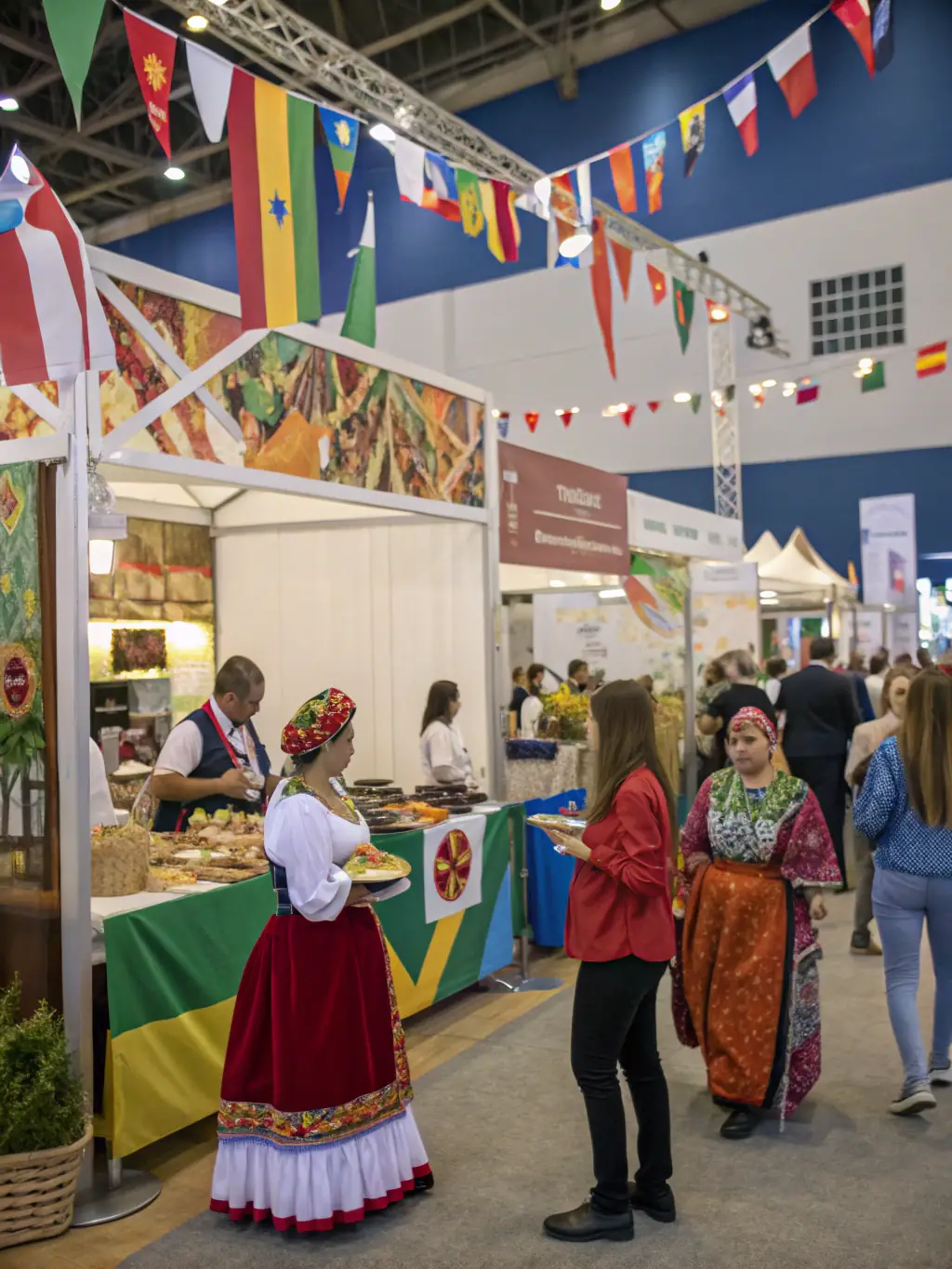A photo capturing a cultural exchange event organized by LE PAVE, showcasing diverse traditions and fostering understanding among community members.